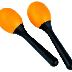 Nino Nino Percussion Plastic Egg Maracas, Pair, Orange