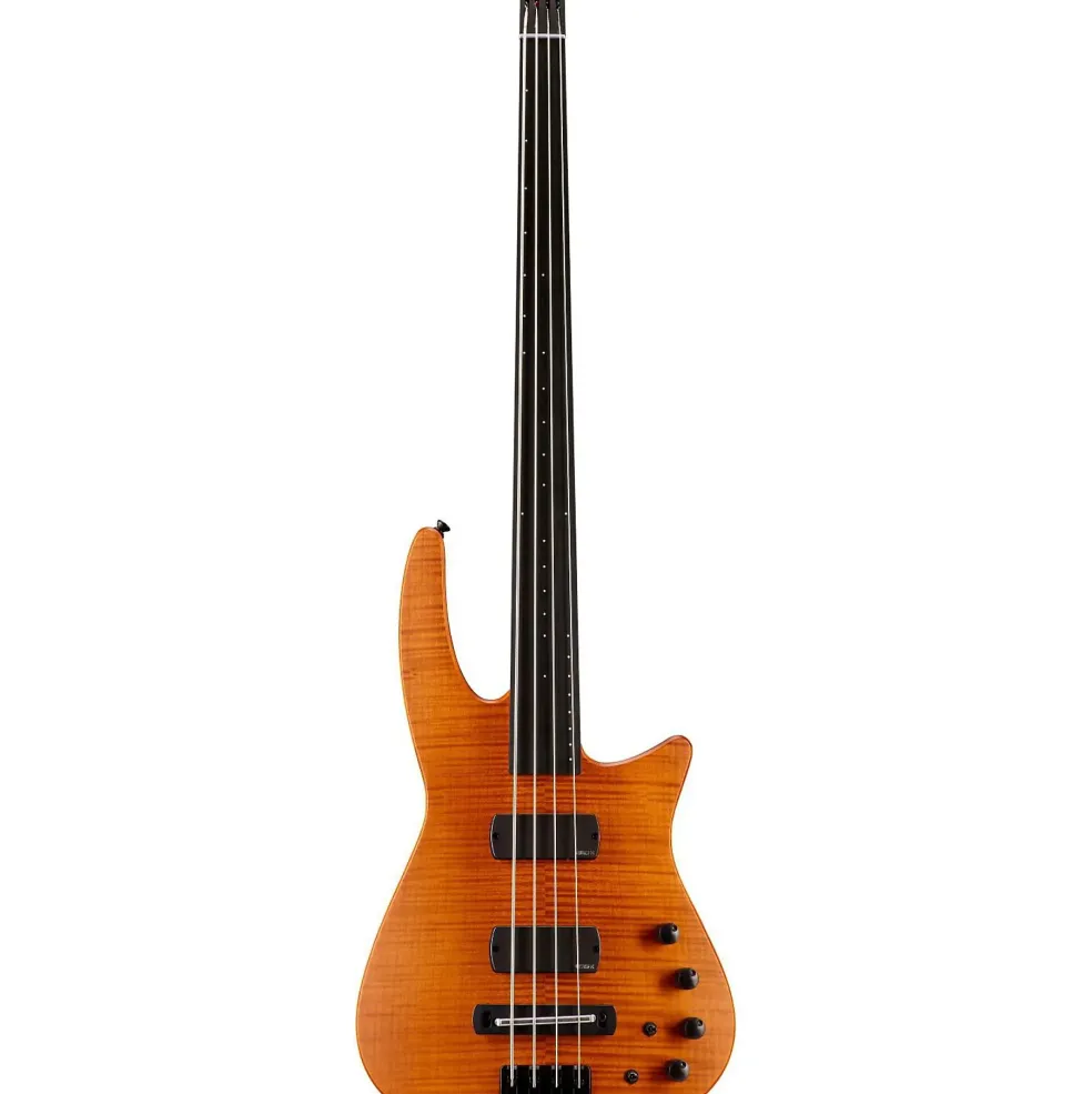 NS Design CR4 Fretless Electric Bass Guitar Satin Amber