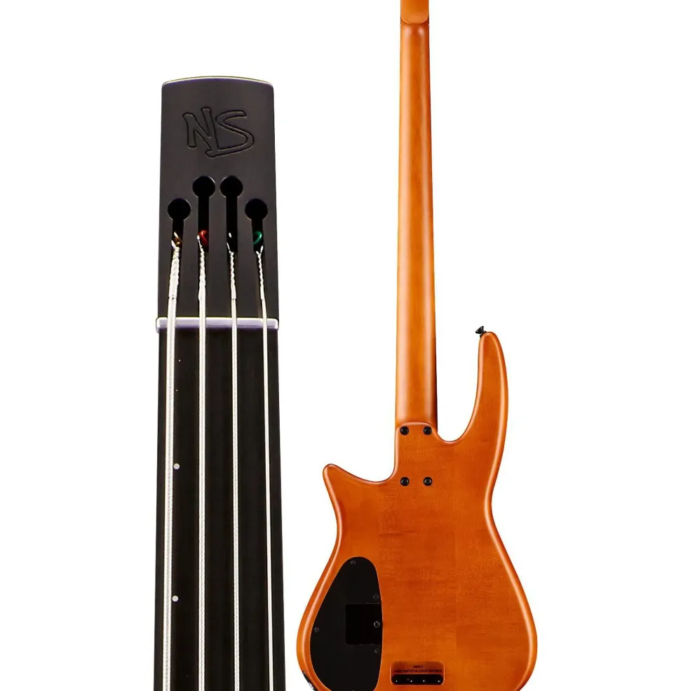 NS Design CR4 Fretless Electric Bass Guitar Satin Amber