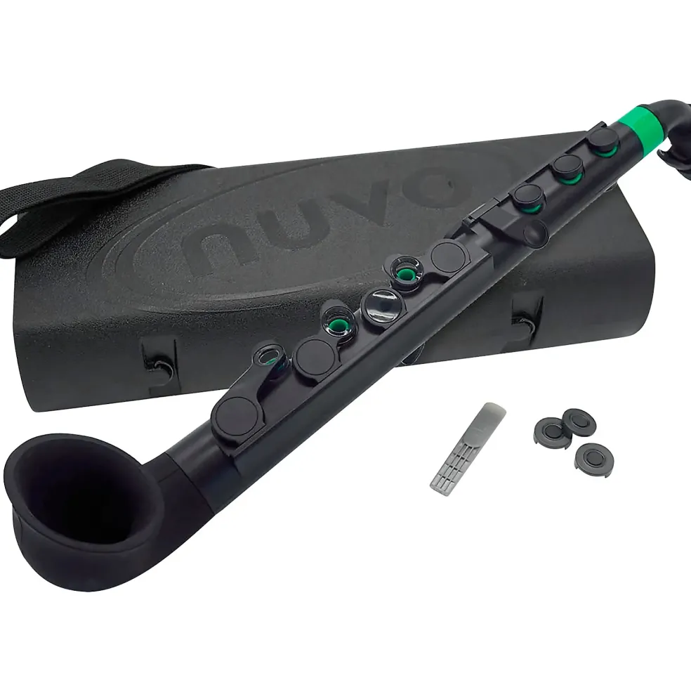 Nuvo jSax 2.0 Plastic Saxophone Black/Green