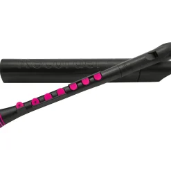 Nuvo Recorder+ Baroque Fingering with Hard Case Black/Pink