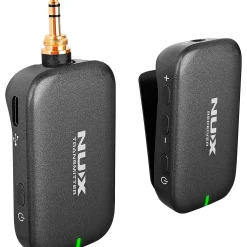 NUX B-7PSM 5.8 GHz Wireless in-Ear Monitoring System, Charging Case Included, Stereo Audio transmitter Black