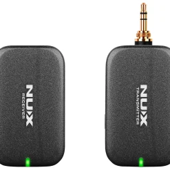 NUX B-7PSM 5.8 GHz Wireless in-Ear Monitoring System, Charging Case Included, Stereo Audio transmitter Black