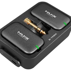 NUX B-7PSM 5.8 GHz Wireless in-Ear Monitoring System, Charging Case Included, Stereo Audio transmitter Black