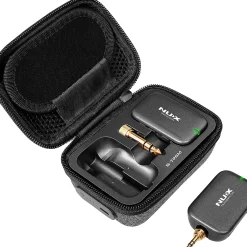 NUX B-7PSM 5.8 GHz Wireless in-Ear Monitoring System, Charging Case Included, Stereo Audio transmitter Black