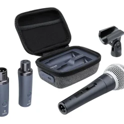 NUX B-3RC 2.4GHz Wireless Mic System Dynamic Mic Bundle With Recharging Case Black