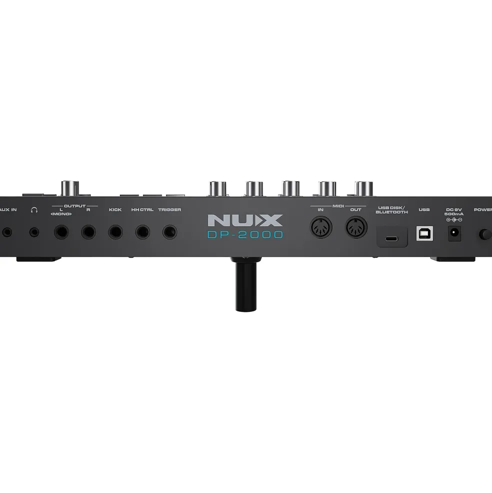 NUX DP-2000 Digital Percussion Pad with 8 Velocity Sensitive Pads, FX, and Bluetooth Black