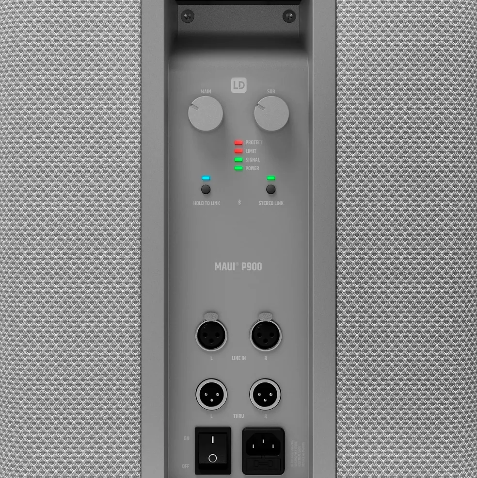 Open Box LD Systems MAUI P900 W Porsche Design Mig & High Columns, White Level 1