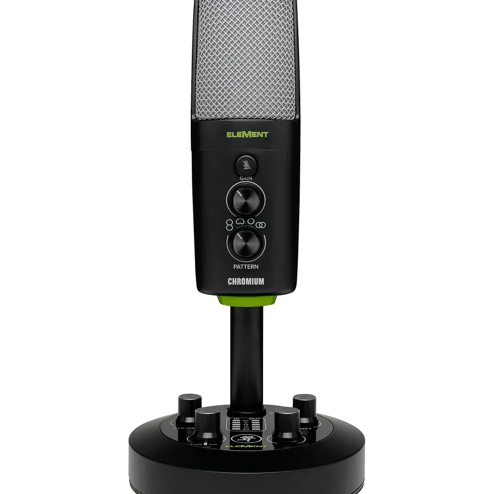 Open Box Mackie EM-CHROMIUM Premium USB Condenser Microphone with Built-in 2-Channel Mixer Level 2 197881102937