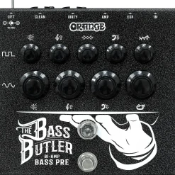 Orange Amplifiers The Bass Butler Bi-Amp Bass Pre DI Pedal Black