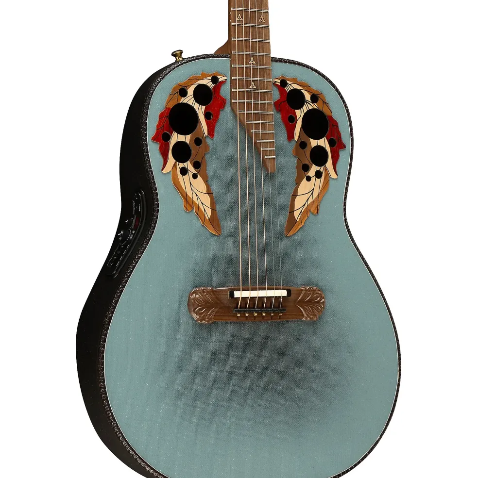 Ovation 1687GT Adamas Series Deep Acoustic-Electric Guitar Reverse Blue Burst