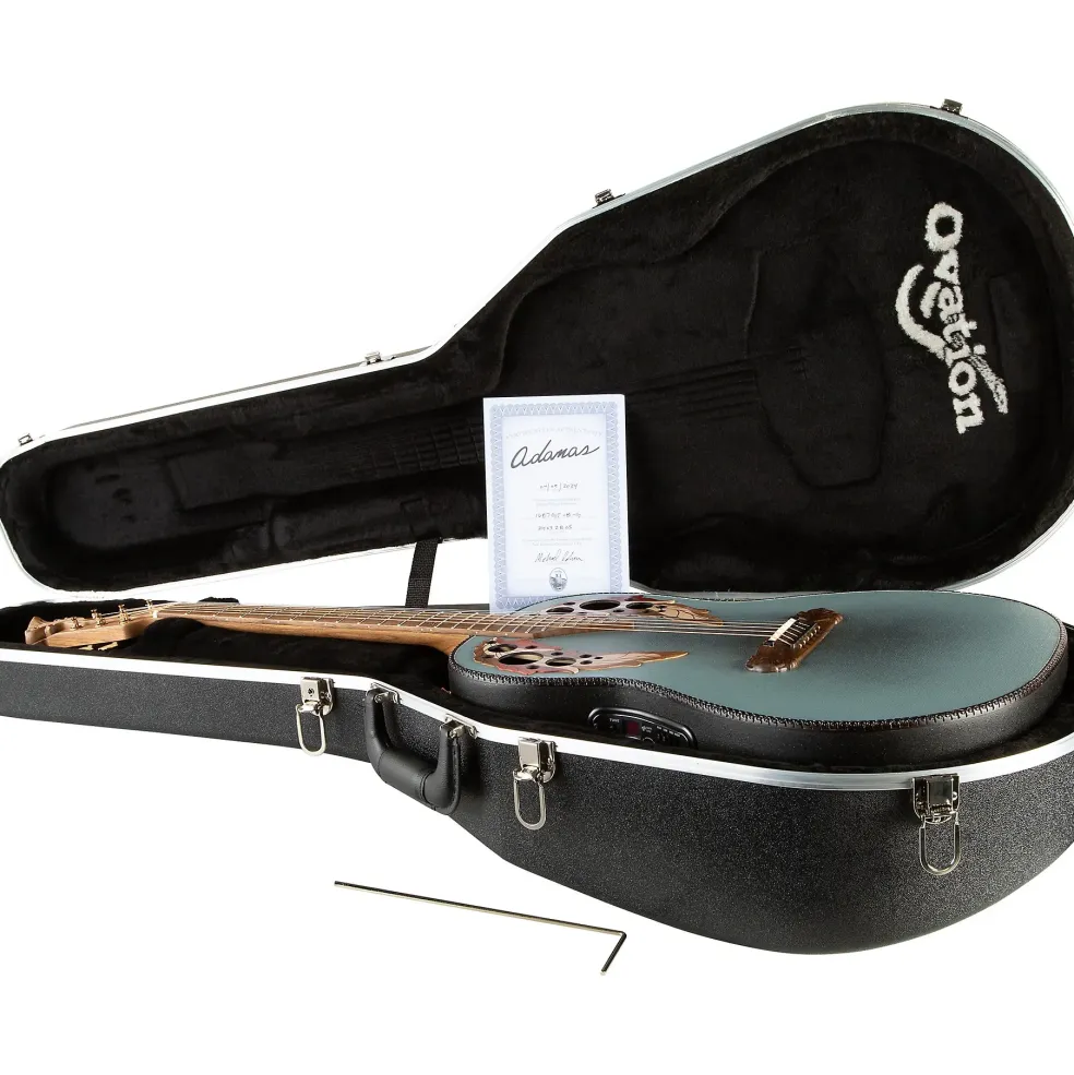 Ovation 1687GT Adamas Series Deep Acoustic-Electric Guitar Reverse Blue Burst