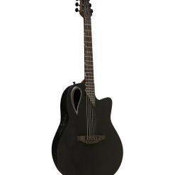Ovation MD80-NWT-G Adamas Series Mid-Depth Contour Acoustic-Electric Guitar Natural Texture Woven Black