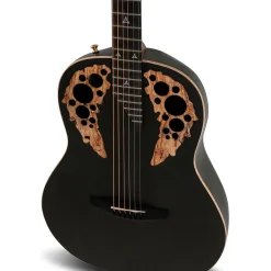 Ovation U581T-SPM-G Adamas Series Deep Contour Acoustic-Electric Guitar Black Satin Copper Metal Flake