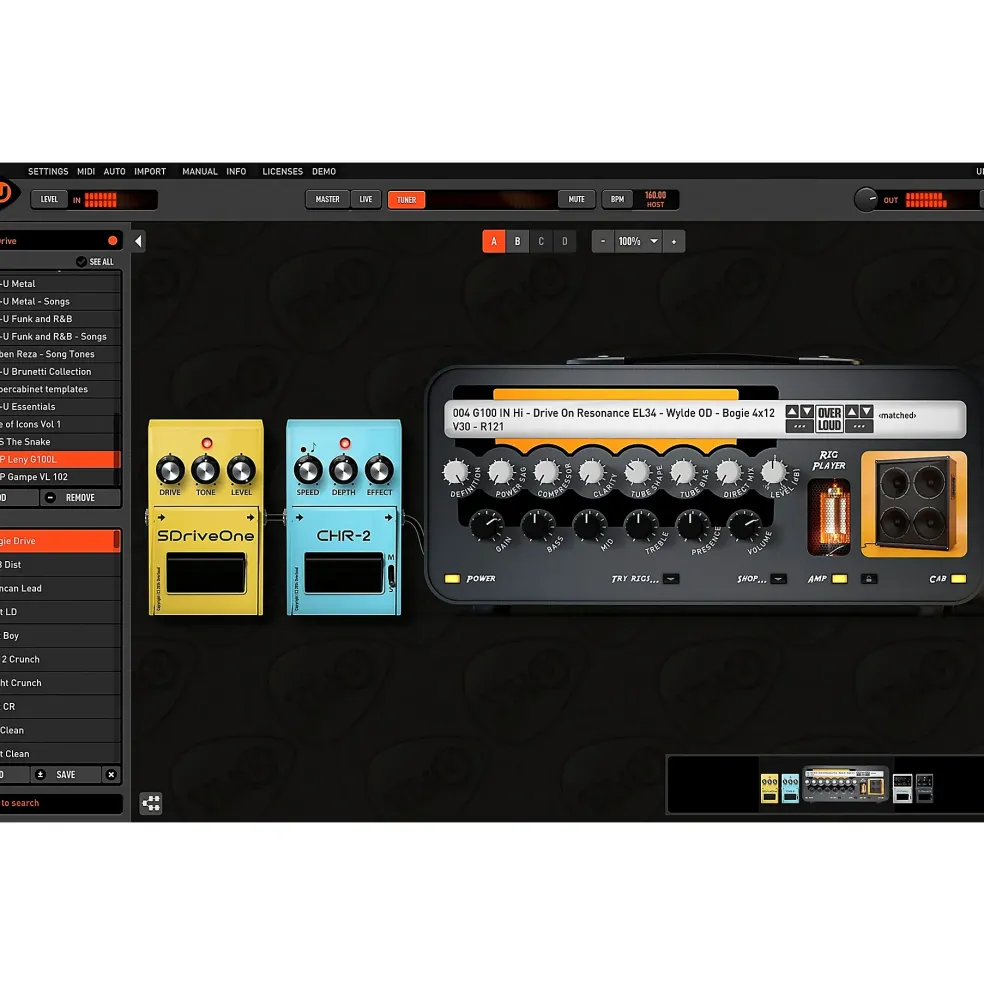 Overloud Choptones Leny G100L - Rig Library for TH-U