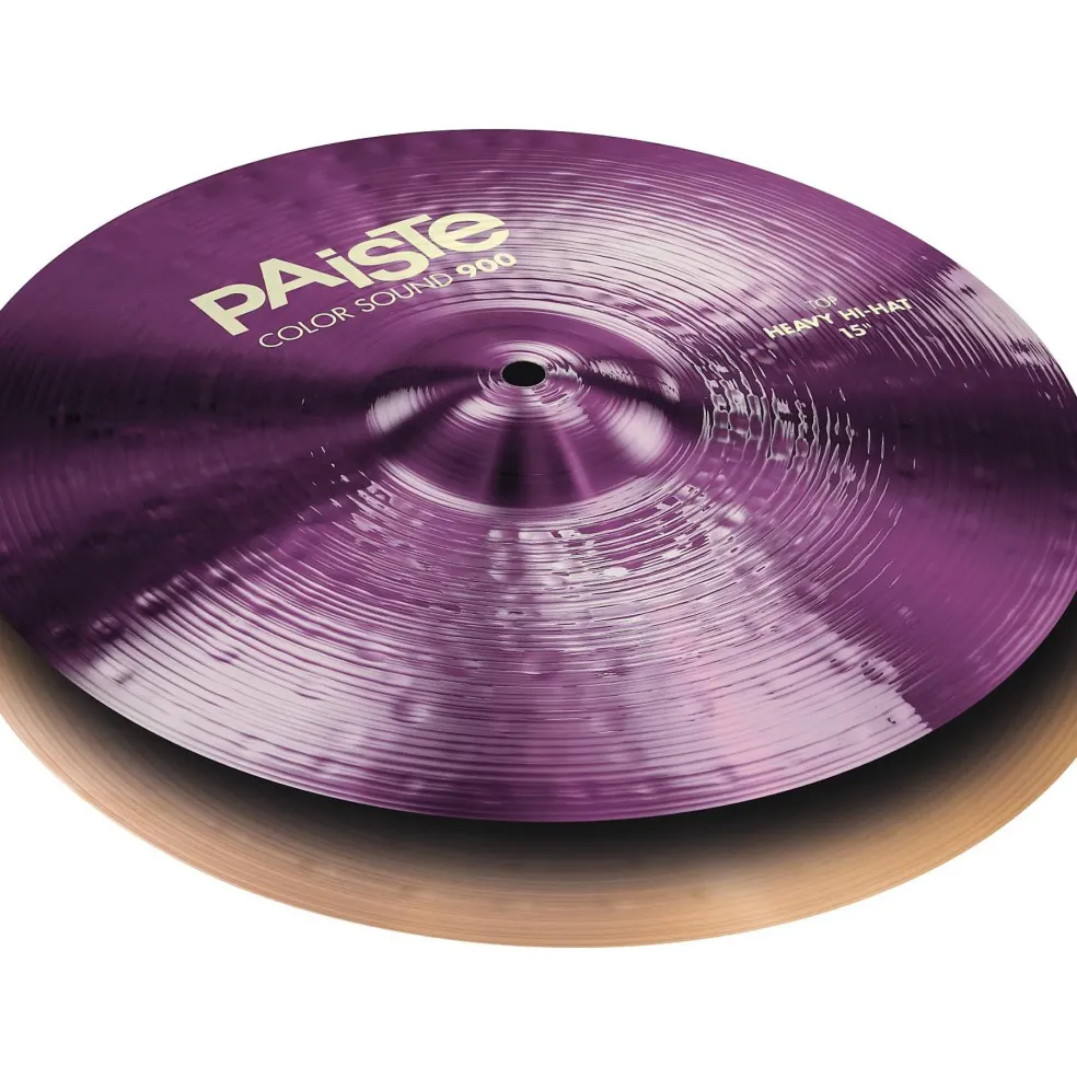 Paiste Colorsound 900 Heavy Hi Hat Cymbal Purple 15 in. Pair