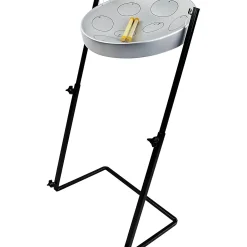 Panyard Jumbie Jam Steel Drum Kit with Metal Z-Floor Stand Silver