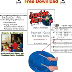 Panyard Jumbie Jam Steel Drum Kit with Metal Z-Floor Stand Silver