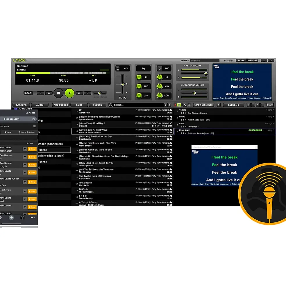 PCDJ LYRX Karaoke Software