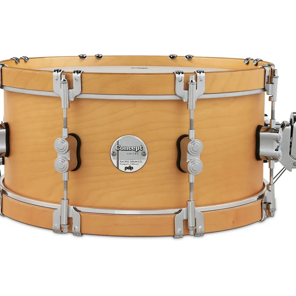 PDP by DW Concept Classic Snare Drum With Wood Hoops 14 x 6.5 in. Natural/Natural Hoops
