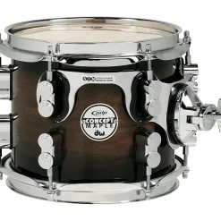 PDP by DW Concept Exotic Series Walnut to Charcoal Burst, Suspended Tom 8 x 7 in.