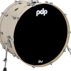 PDP by DW Concept Maple Bass Drum with Chrome Hardware 24 x 14 in. Twisted Ivory