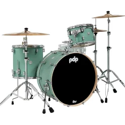 PDP by DW Concept Maple 4-Piece Fusion Shell Pack With Chrome Hardware Satin Seafoam