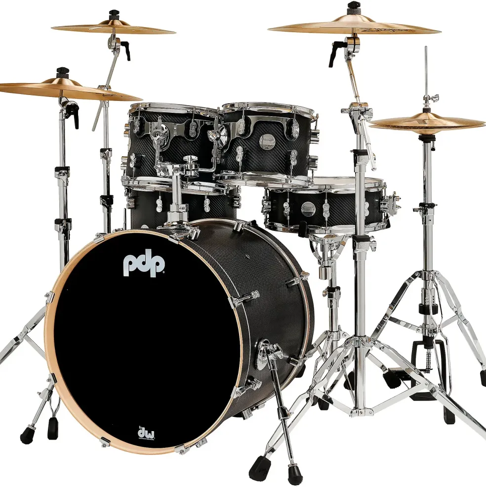 PDP by DW Concept Maple 4-Piece Shell Pack With Chrome Hardware Twisted Ivory