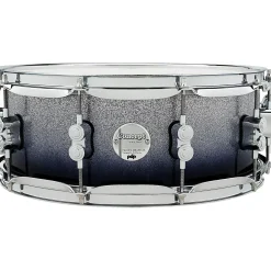 PDP by DW Concept Maple Series Snare Drum Silver to Black Sparkle Fade 5.5x14