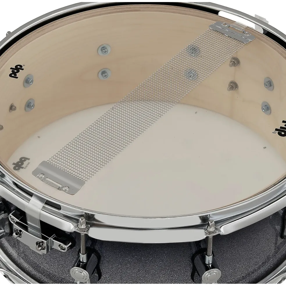 PDP by DW Concept Maple Series Snare Drum Silver to Black Sparkle Fade 5.5x14