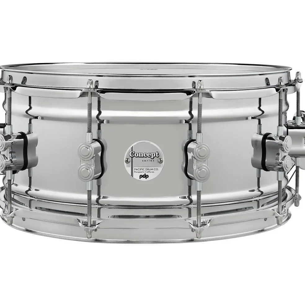 PDP by DW Concept Metal Chrome Over Steel Snare Drum 14 x 6.5 in. Chrome