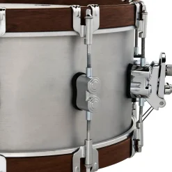 PDP by DW Concept Select Aluminum Snare Drum With Walnut Hoops 14 x 6.5 in. Aluminum
