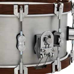 PDP by DW Concept Select Aluminum Snare Drum With Walnut Hoops 14 x 6.5 in. Aluminum
