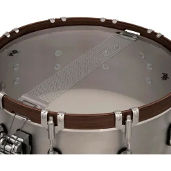 PDP by DW Concept Select Aluminum Snare Drum With Walnut Hoops 14 x 6.5 in. Aluminum