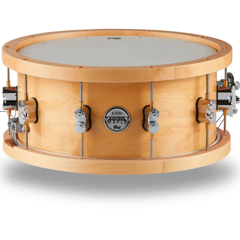 PDP by DW Concept Series 20-Ply Snare Drum With Wood Hoops 14 x 6.5 in. Natural Lacquer