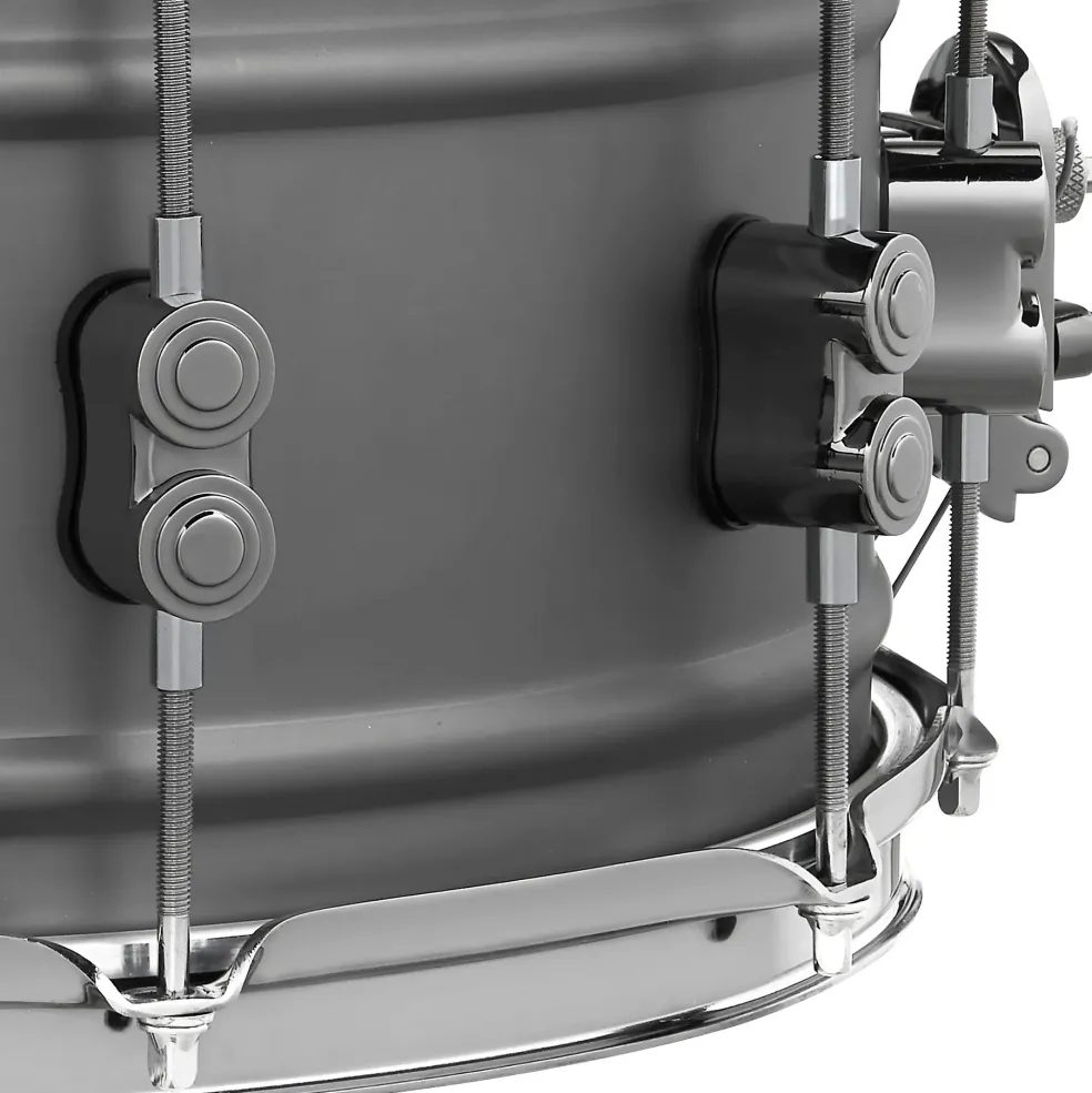 PDP by DW Concept Series Gun Metal Over Steel Snare Drum With Black Nickel Hardware 14 x 6.5 in.