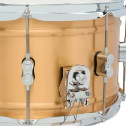 PDP by DW Concept Series 1.2 mm Natural Satin Brushed Brass Snare Drum 14 x 8 in.