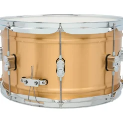 PDP by DW Concept Series 1.2 mm Natural Satin Brushed Brass Snare Drum 14 x 8 in.