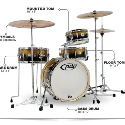 PDP by DW Daru Jones New Yorker 4-Piece Kit With Bags and Hardware
