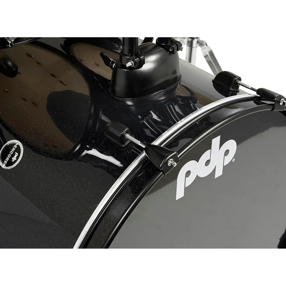 PDP by DW Encore Complete 5-Piece Drum Set With Hardware & Cymbals Black Onyx