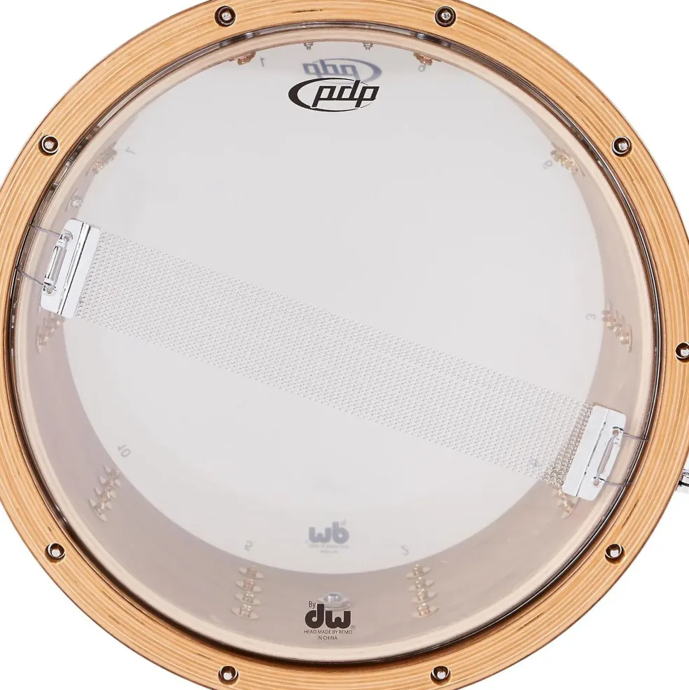 PDP by DW Limited-Edition Dark Stain Maple and Walnut Snare With Walnut Hoops and Chrome Hardware 14 x 7.5 in.