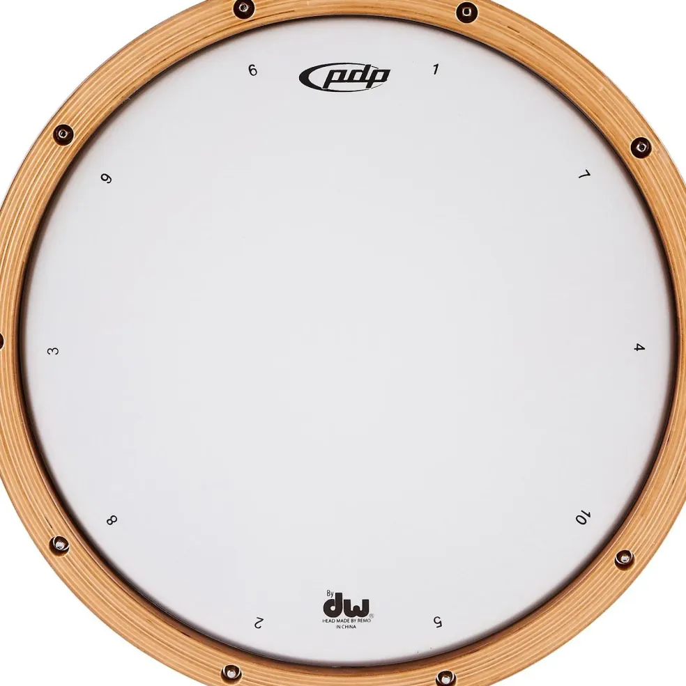 PDP by DW Limited-Edition Dark Stain Maple and Walnut Snare With Walnut Hoops and Chrome Hardware 14 x 7.5 in.