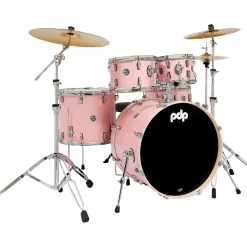 PDP by DW Mainstage 5-Piece Complete Drum Set With 22" Bass Drum & Paiste Cymbals Pale Rose