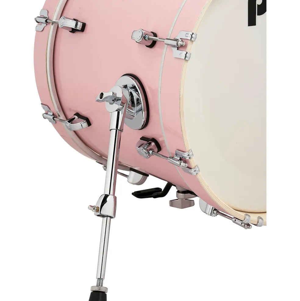 PDP by DW New Yorker 4-Piece Shell Pack With 16" Bass Drum Pale Rose Sparkle