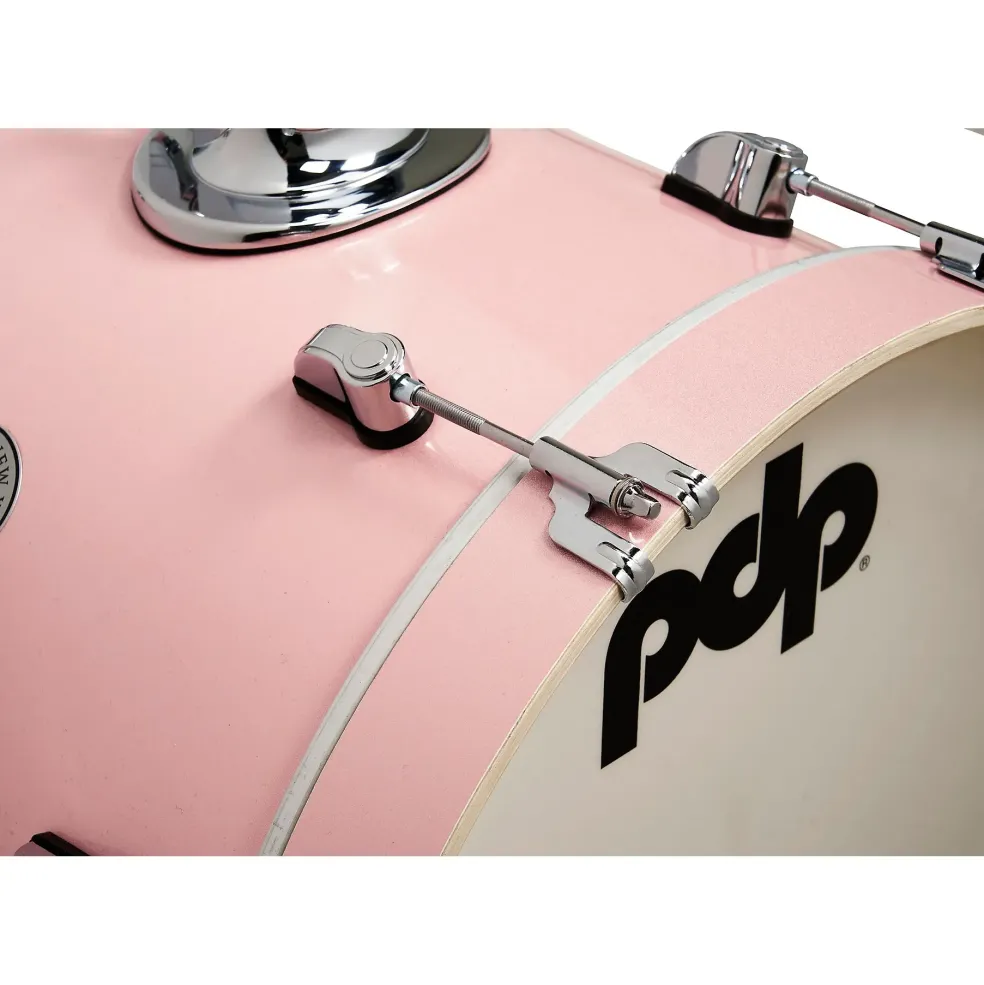 PDP by DW New Yorker 4-Piece Shell Pack With 16" Bass Drum Pale Rose Sparkle