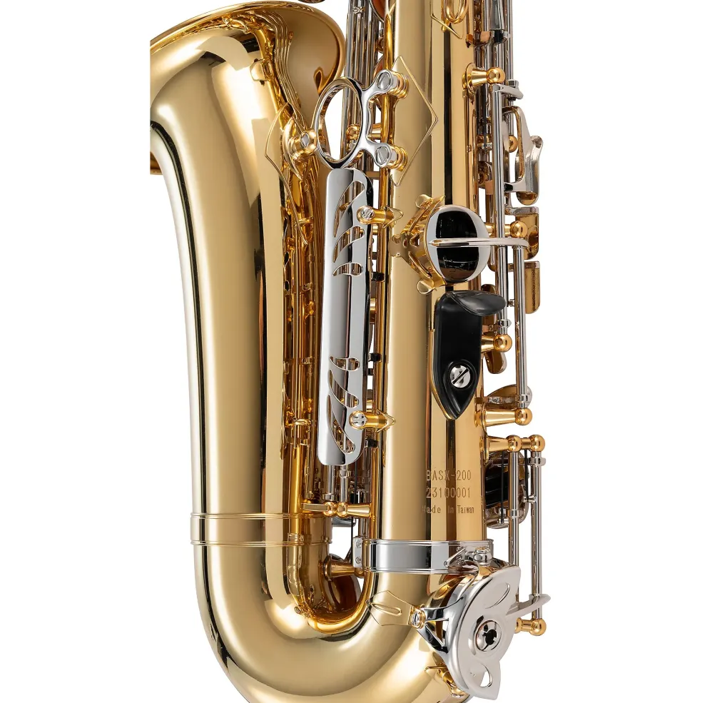 Pearl Belsona Alto Saxophone With ABS Case Gold Lacquer Nickel Plated Keys