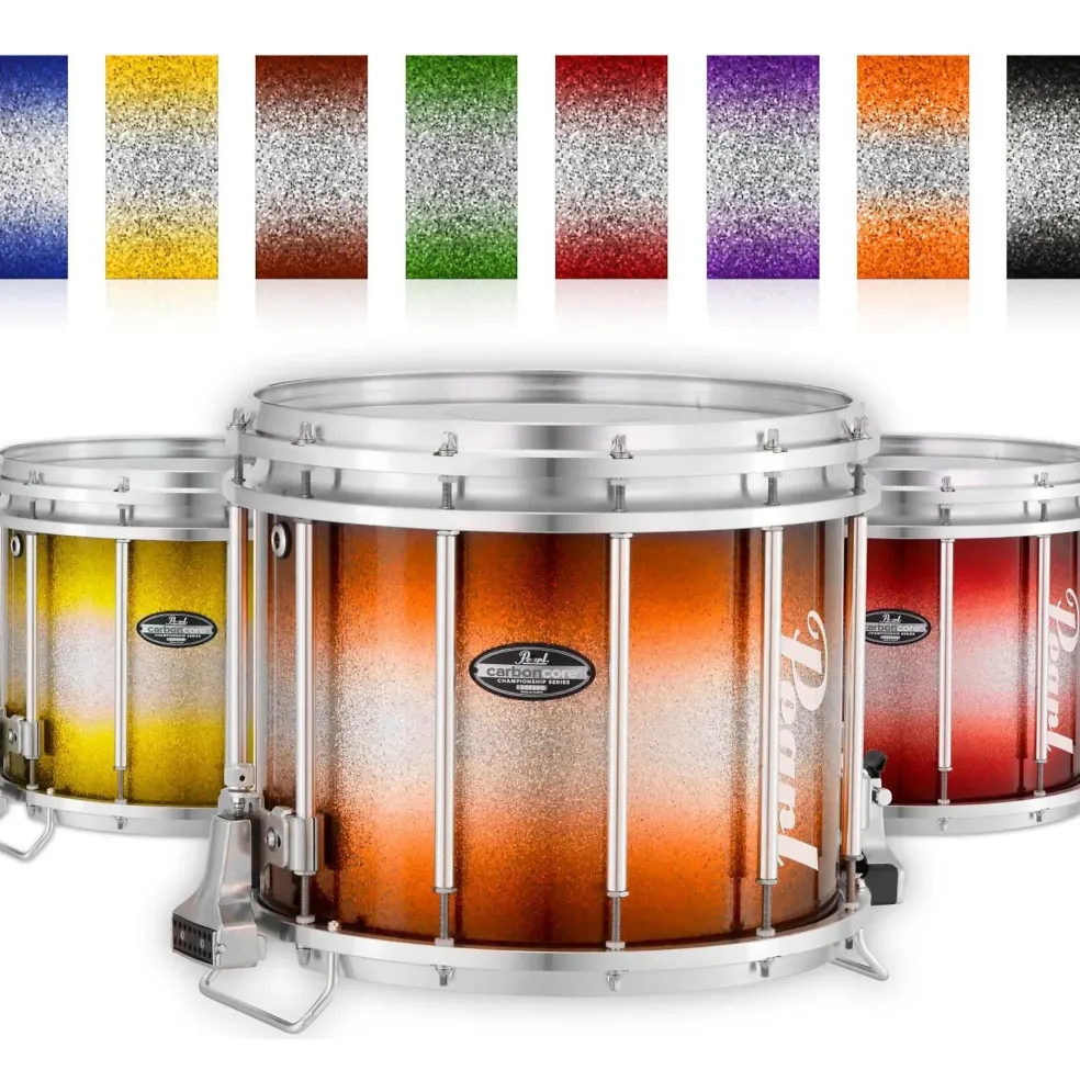 Pearl Championship CarbonCore Varsity FFX Marching Snare Drum Fade Top Finish 13 x 11 in. Blue Silver #963