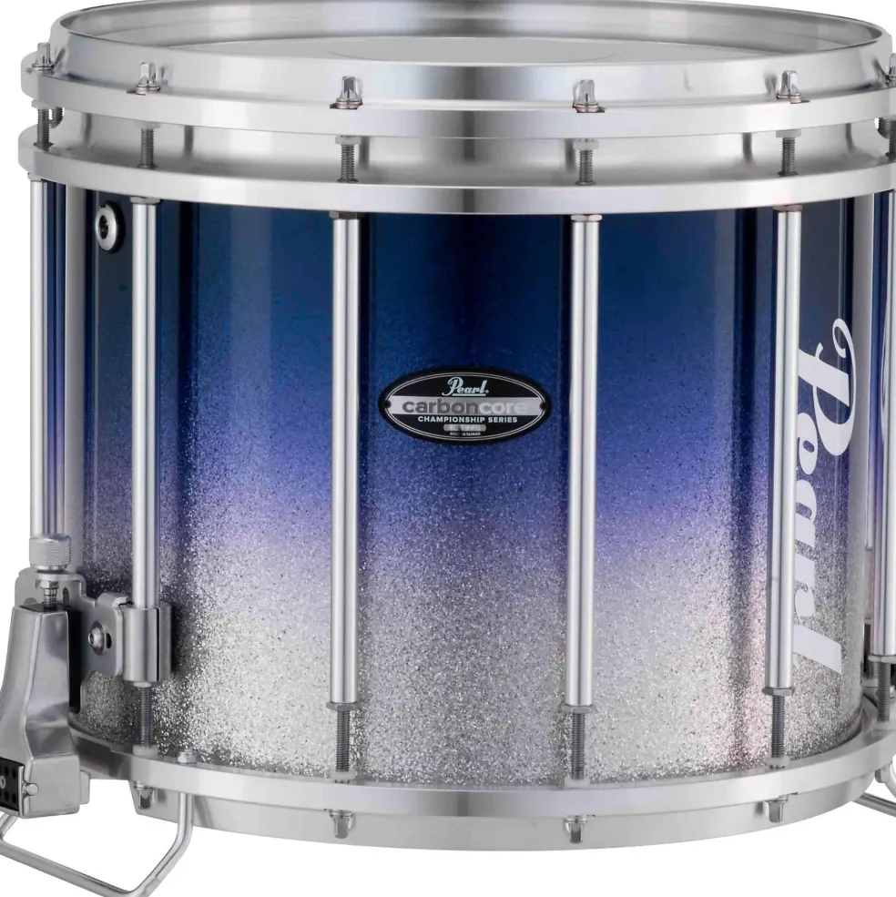 Pearl Championship CarbonCore Varsity FFX Marching Snare Drum Fade Bottom Finish 13 x 11 in. Green Silver #970
