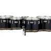 Pearl Championship Maple Marching Tenor Drums Quint Sonic Cut 6, 10, 12, 13, 14 in. Midnight Black #46
