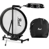 Pearl Compact Traveler 2-Piece Drum Kit With Bag Black